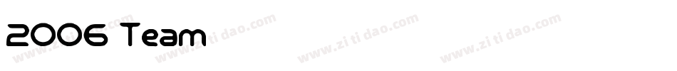 2006 Team字体转换